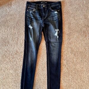 Express dark blue jeans